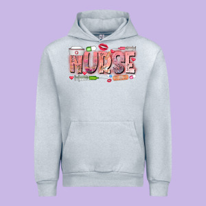 Nurse Valentine Urban Hoodie Designed By Cowhidedigitalart