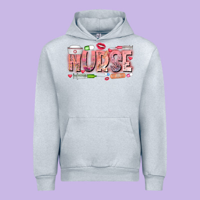 Nurse Valentine Urban Hoodie Designed By Cowhidedigitalart