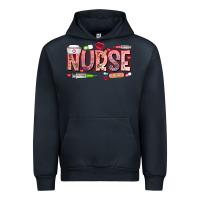 Navy Nurse Valentine Urban Hoodie - CowhideDigitalArt