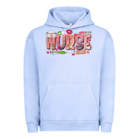 Pigment Grape Ice Nurse Valentine Urban Hoodie - CowhideDigitalArt