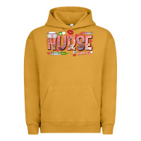 Pigment Peanut Butter Nurse Valentine Urban Hoodie - CowhideDigitalArt