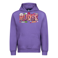 Tulip Nurse Valentine Urban Hoodie - CowhideDigitalArt