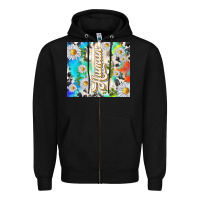 Black human with daisies Zipper Hoodie - TumblerDesignByShophia