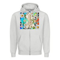 Dove Grey human with daisies Zipper Hoodie - TumblerDesignByShophia