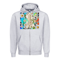 Heather Grey human with daisies Zipper Hoodie - TumblerDesignByShophia