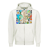 Oatmeal Heather human with daisies Zipper Hoodie - TumblerDesignByShophia