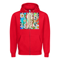 Red human with daisies Zipper Hoodie - TumblerDesignByShophia