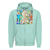 Seafoam human with daisies Zipper Hoodie - TumblerDesignByShophia