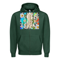 Sports Green human with daisies Zipper Hoodie - TumblerDesignByShophia