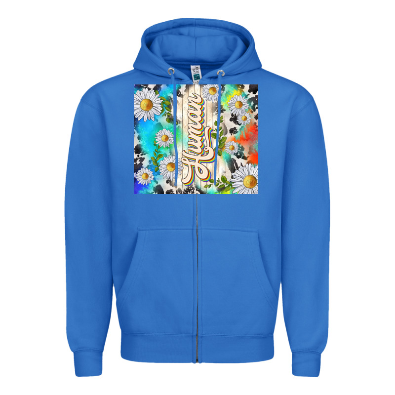 Human With Daisies Zipper Hoodie by TumblerDesignByShophia | Teevron