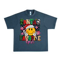 Midnight Navy santas favorite girl Urban Heavy Tee - MaliasSmallBusiness