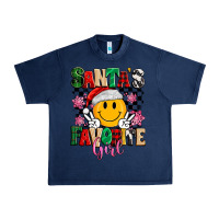 Navy santas favorite girl Urban Heavy Tee - MaliasSmallBusiness