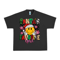 Pigment Black santas favorite girl Urban Heavy Tee - MaliasSmallBusiness