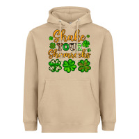 Mushroom St. Patrick's Shake your shamrocks Heavyweight Hoodie - OliviaCreatesArt