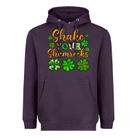 Plum St. Patrick's Shake your shamrocks Heavyweight Hoodie - OliviaCreatesArt