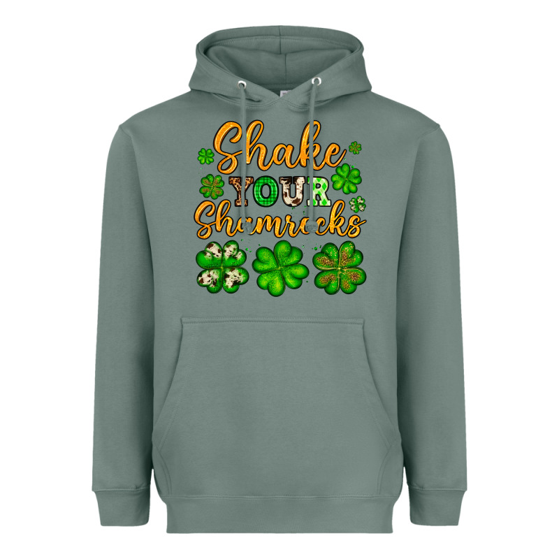 St. Patrick's Shake Your Shamrocks Heavyweight Hoodie by OliviaCreatesArt | Teevron