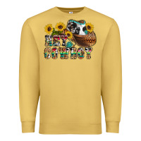 Antique Gold hey cowbow Premium Sweatshirt - OliviaCreatesArt