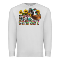 Dove Grey hey cowbow Premium Sweatshirt - OliviaCreatesArt