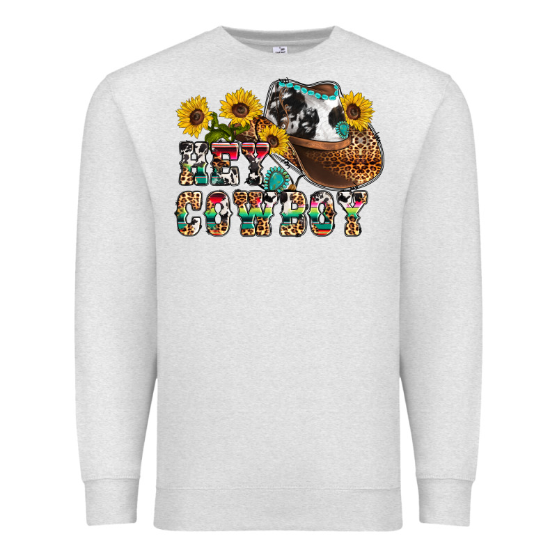 Hey Cowbow Premium Sweatshirt by OliviaCreatesArt | Teevron