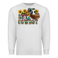 Oatmeal Heather hey cowbow Premium Sweatshirt - OliviaCreatesArt