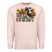 Pale Pink hey cowbow Premium Sweatshirt - OliviaCreatesArt