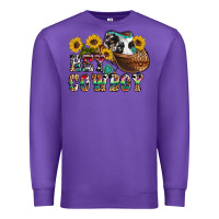 Purple hey cowbow Premium Sweatshirt - OliviaCreatesArt