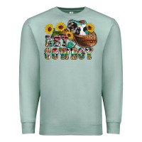 Seafoam hey cowbow Premium Sweatshirt - OliviaCreatesArt