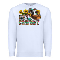 White hey cowbow Premium Sweatshirt - OliviaCreatesArt