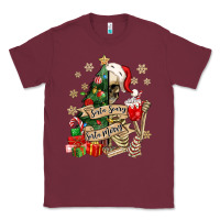 Burgundy sorta scary sorta merry skeleton christmas tree Classic Tee - MaliasSmallBusiness