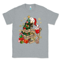 Heather Grey sorta scary sorta merry skeleton christmas tree Classic Tee - MaliasSmallBusiness