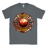 Charcoal Heather Western Firefighter Symbol Classic Tee - RanaPortraitStore