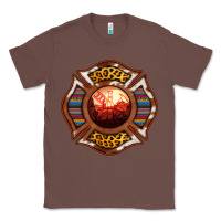 Chestnut Western Firefighter Symbol Classic Tee - RanaPortraitStore
