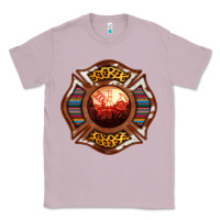 Lilac Western Firefighter Symbol Classic Tee - RanaPortraitStore
