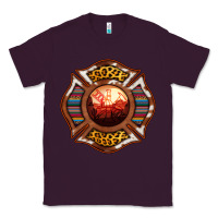 Plum Western Firefighter Symbol Classic Tee - RanaPortraitStore