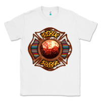 White Western Firefighter Symbol Classic Tee - RanaPortraitStore