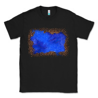 Black gemstone blue leopard background Classic Tee - JahusDesignShop