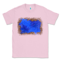 Bubblegum Pink gemstone blue leopard background Classic Tee - JahusDesignShop