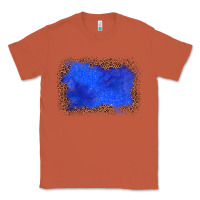 Copper gemstone blue leopard background Classic Tee - JahusDesignShop