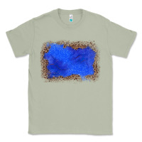 Matcha gemstone blue leopard background Classic Tee - JahusDesignShop