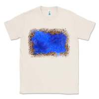 Natural gemstone blue leopard background Classic Tee - JahusDesignShop