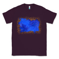 Plum gemstone blue leopard background Classic Tee - JahusDesignShop