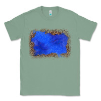 Sage gemstone blue leopard background Classic Tee - JahusDesignShop