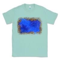 Seafoam gemstone blue leopard background Classic Tee - JahusDesignShop