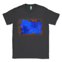 Smoke gemstone blue leopard background Classic Tee - JahusDesignShop