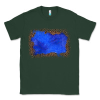 Sports Green gemstone blue leopard background Classic Tee - JahusDesignShop