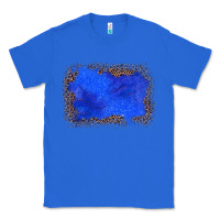 True Royal gemstone blue leopard background Classic Tee - JahusDesignShop
