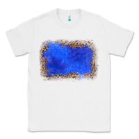 White gemstone blue leopard background Classic Tee - JahusDesignShop
