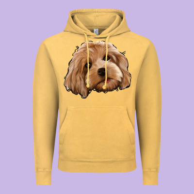 Cockapoo Vintage Hoodie Designed By Jasminsmagicworld