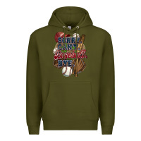 Army Green Sorry can't Baseball bye Premium Hoodie - HowdyJamesFarm