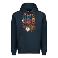 Navy Sorry can't Baseball bye Premium Hoodie - HowdyJamesFarm